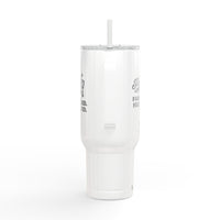 40oz Engraved Insulated Tumbler with Handle — "Blessed, Farm Raised, Field Tested"