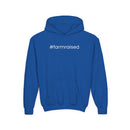 Youth Hoodie - "#farmraised" Minimal Farm Kid Pullover